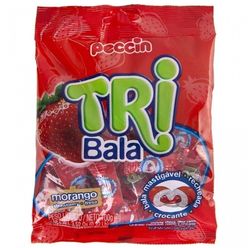 Bala PECCIN Tri bala morango 100g