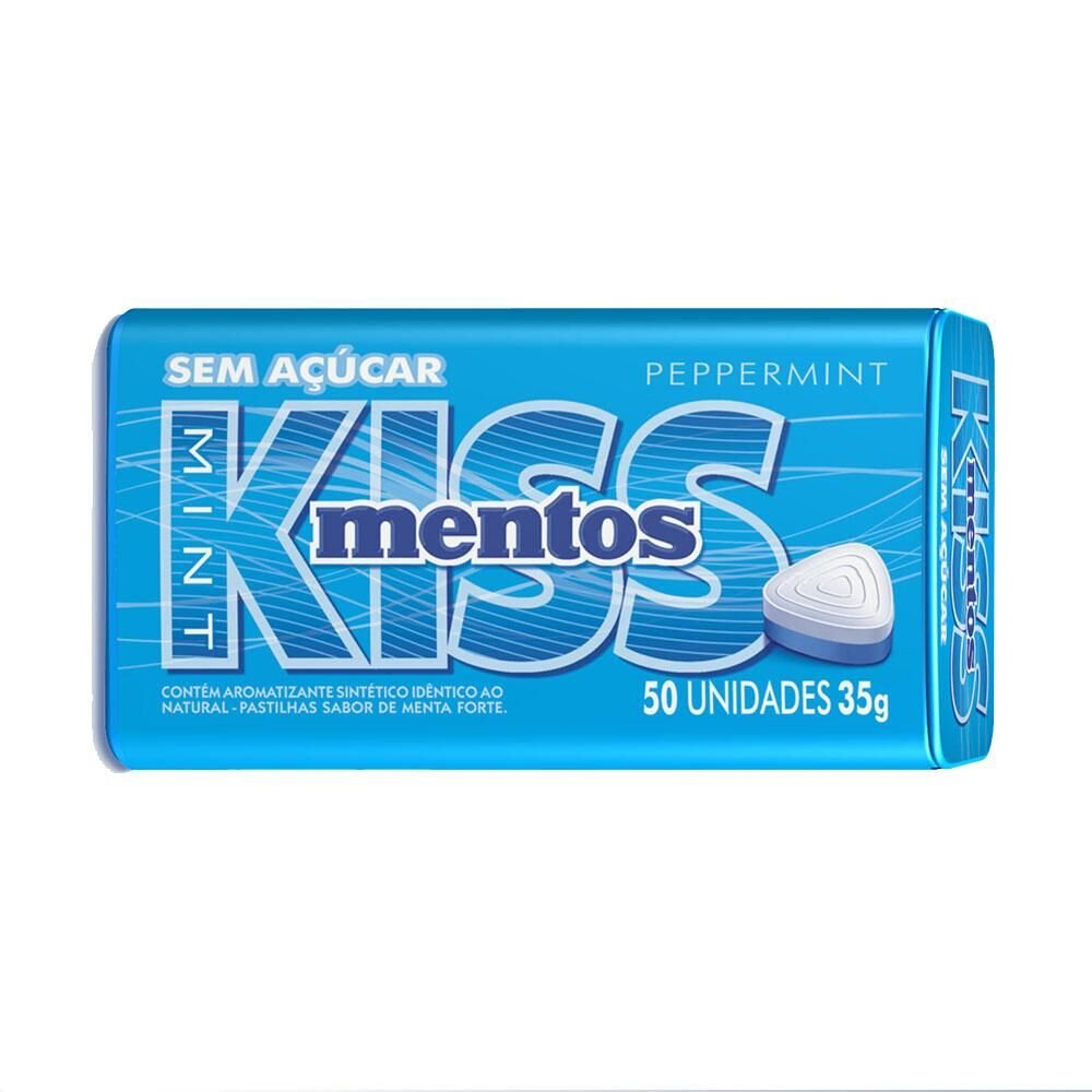 Pastilha Mentos Kiss Menta 35g Angeloni Supermercado 4316