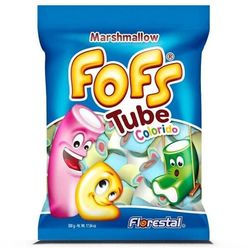 Marshmallow FLORESTAL Fofs Baunilha Tube Colorido 220g