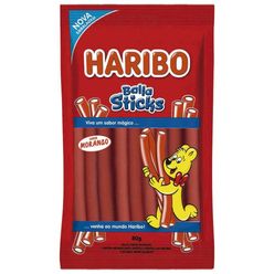 Bala HARIBO Sticks Morango 80g