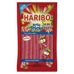 Bala HARIBO Sticks Morango Zourr 80g