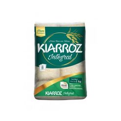 Arroz Integral KIARROZ com 8 saquinhos 1kg