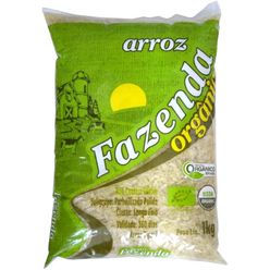 Arroz Branco Polido FAZENDA Orgânico Longo Fino 1Kg