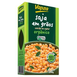 Soja em Grãos VAPZA Orgânica Cozida no Vapor 250g