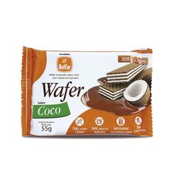 Biscoito BELFAR Wafer Coco sem Gluten e sem Lactose 55g