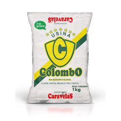 Açúcar Cristal COLOMBO 1kg