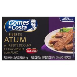 Filé de Atum GOMES DA COSTA Azeite de Oliva e Alho 84g