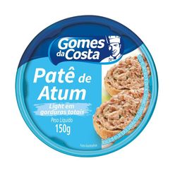 Patê de atum GOMES DA COSTA tradicional light 150g