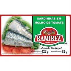 Sardinha RAMIREZ ao Molho de Tomate 125g
