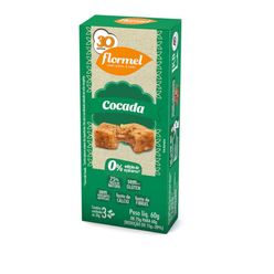 Doce FLORMEL Zero Cocada sem Glúten com 3 Unidades Caixa 60g