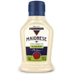 Maionese HEMMER Toque de Limão Sem Glúten 290g