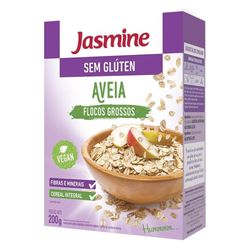 Aveia JASMINE Suply Flocos Grossos sem Glúten Caixa 200g