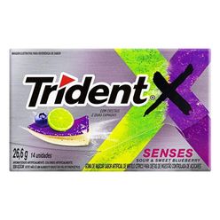 Goma de Mascar TRIDENT Blueberry Citrus com 14 Unidades 26.6g