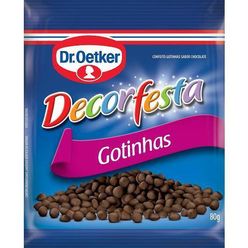 Confeito DR OETKER Decorfesta gotinhas de chocolate 80g