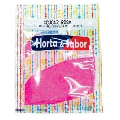 Açúcar cristal HORTA & SABOR rosa 40g