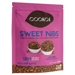 Nibs de Cacau COOKOA Sweet Nibs Low Carb sem Lácteos e sem Glúten 200g