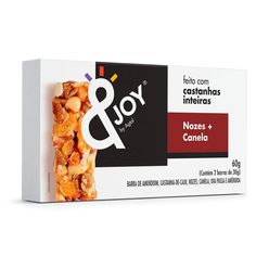 Barra de Nuts &JOY Nozes e Canela sem Glúten 60g