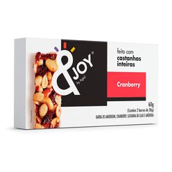 Barra de Nuts &JOY Cranberry sem Glúten 60g