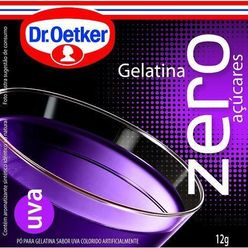 Pó para gelatina DR OETKER zero uva 12g