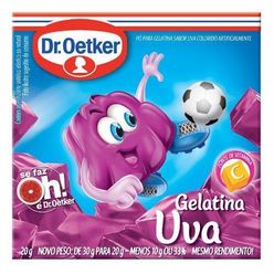 Pó para Gelatina DR OETKER Uva 20g