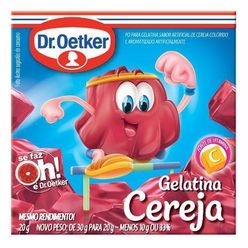 Pó para Gelatina DR OETKER Cereja 20g