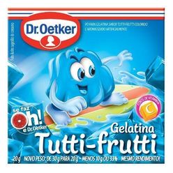 Pó para Gelatina DR OETKER Tutti-Frutti 20g