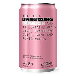 Bebida Mista F!VE DRINKS CO Voila Tonic 220ml