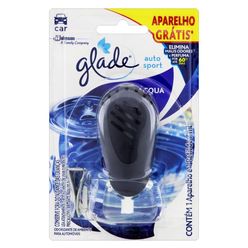 Desodorizador Automotivo GLADE Sport Acqua 100ml Grátis Aparelho