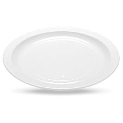 Prato Plástico Cristalcopo Branco 21cm Com 10 Unidades