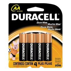 DURACELL pequena AA com 4 unidades