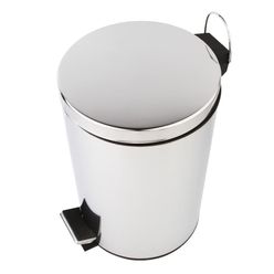 Lixeira 12L Inox Brilho com Pedal - A\CASA