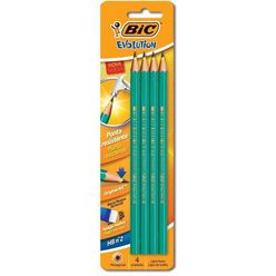 Lápis BIC Evolution Redondo Pacote Com 4 Unidades