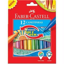 Caneta hidrocor FABER-CASTELL  ponta vai e vem