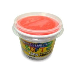 Massa para modelar ACRILEX Soft laranja 150g 105