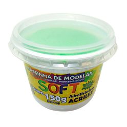 Massa de modelar ACRILEX Soft verde 150g 101