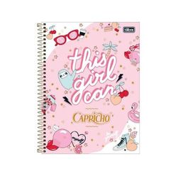 Caderno Tilibra Capricho Espiral Universitário Com 10 Matérias 160 Folhas