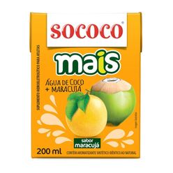 Água de Coco SOCOCO Maracujá 200ml