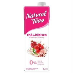 Chá De Hibisco Natural Tea Romã E Goji Berry 0% Sódio, Açúcares, Caloria 1l