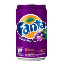 Refrigerante Fanta Uva 220ml