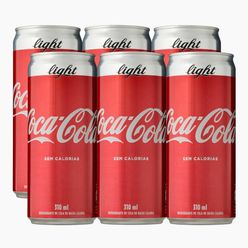 Refrigerante COCA-COLA Light com 6 Unidades 310ml