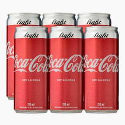 Refrigerante Coca-cola Light Com 6 Unidades 310ml