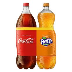 Refrigerante COCA-COLA + FANTA LARANJA 2L