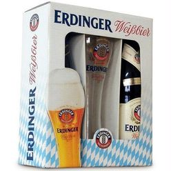 Kit Cerveja Alemã ERDINGER com 2 Garrafas 500ml + Copo 500ml