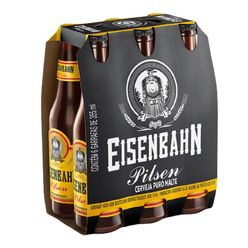 Cerveja Eisenbahn Pilsen LONG NECK - Pack com 6 Unidades