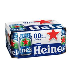 Cerveja HEINEKEN Sem Álcool LATA 350 ML - Pack com 12 Unidades