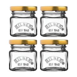 Jogo de Potes KILNER Vidro 55ml com 4 Unidades