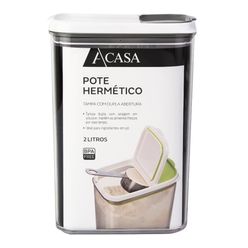 Pote Hermético Shake Cinza 2l - A\CASA