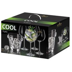 Kit Para Gin BOHEMIA Cool Com 4 Taças + 1 Balde