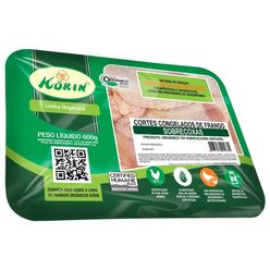 Sobrecoxa de Frango KORIN Orgânico Congelado 600g