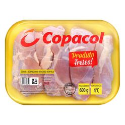 Coxa e Sobrecoxa de Frango COPACOL Resfriado sem Osso e sem Pele 600g